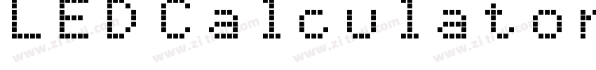 LED Calculator Itali字体转换